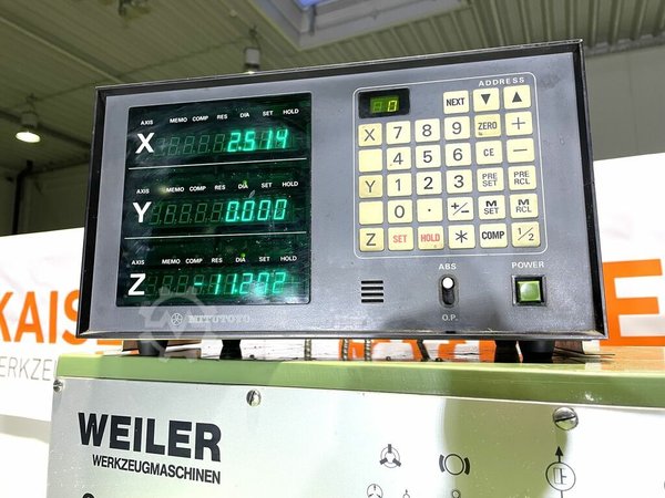 (a1439) WEILER Commodor, BJ 1990, Leit- und Zugspindeldrehmaschine